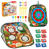 5-in-1 Foldable Bean Bag Toss Game for Kids Outdoor Play