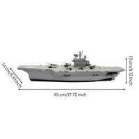 Static Aircraft Carrier Model Pre-Assembled Aircraft Carrier with Planes Desktop for Display Shelf, Bedroom Decor