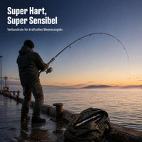 Carbon Fiber Telescopic Sea Fishing Rod with Moving Reel Seat, Super Hard Long Shot Casting Rod for Anchoring Fish