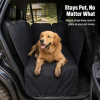 Pet Car Back Seat Cover 600D Oxford Fabric Waterproof Scratch-Proof Hammock for Dogs