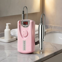Rechargeable Nail Grinder with Handpiece Stepless Electric Nail Drill with Bits Manicure Pedicure Kit LED Display Lightweight