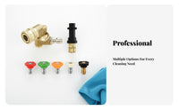 Reach Hard-to-Clean Areas 1/4 Inch Quick Connect Coupler Wear-Resistant Pressure Washer Angle Adapter 4500 PSI Rated for DIY Enthusiasts
