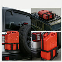 Heavy-Duty Jerry Can Holder Steel Jerry Gas Can Holder Metal Carrier Rugged for Motorcycles