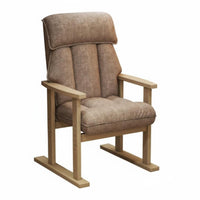 Padded Seat and spine Upholstered Wood-Frame Chair Ergonomic spinerest Upholstered Armchair firm-density paddinging Indoor Seating Easy Assembly for Home Office Workers, Readers, Adults, literary corner, Sunroom
