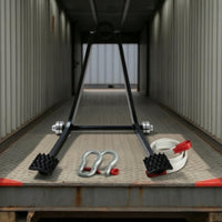 Container Unloading Drag Hook Triangular Drag Hook with Lifting Strap Anti-Slip for Warehouse Workers
