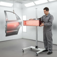 Adjustable Height Mobile Shortwave Curing Lamp Timer Car Paint Drying Lamp High Heating Effectiveness for Auto Repair Shops