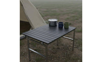 Foldable Trolley Table Board Foldable Folding Wagon Tabletop Portable Roll-up Aluminum Tabletop for Outdoor