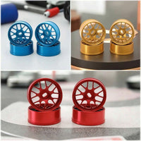 2 Pieces Multi-Spoke Wheel Hubs Metal Wheel Hubs Lightweight RC Car Wheels for Custom Builds