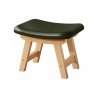 Multi-Functional Upholstered Shoe-Changing Stool durable Wood Frame Padded Low Stool multipurpose Use Footstool paddinged Seat for Homeowners, Families, Expectant Mothers, Entryway, Living Room, Bedroom, Balcony