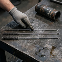 Industrial Pipe Wire Brush with Handle for Inner Hole Polishing and Rust Removal