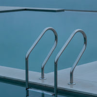 Three-Step Pool Ladder Drill Stainless Steel Pool Ladder Easy to Install for in-Ground Pools