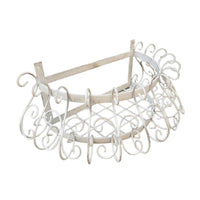 Iron Flower Rack with Grid Shelf Indoor Outdoor Wall-Attached Plant Holder Sturdy Flower Rack for Balcony, Fence