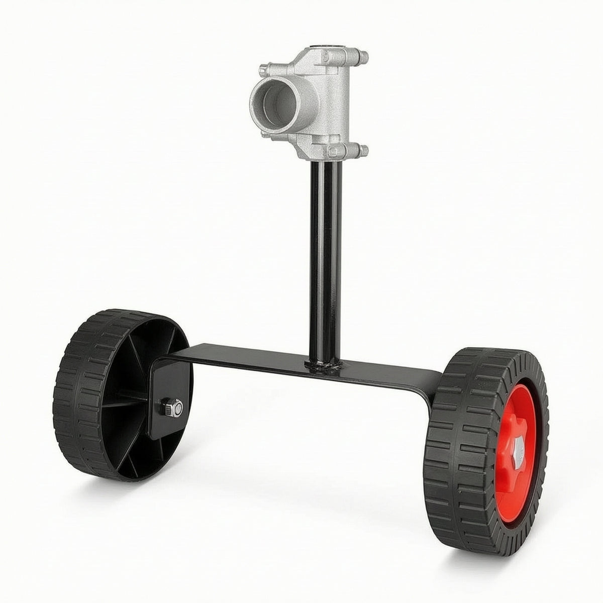 Adjustable Mower Auxiliary Wheel Bracket Universal Grass Trimmer Wheel Assembly Stable Sturdy for Yard Maintenance