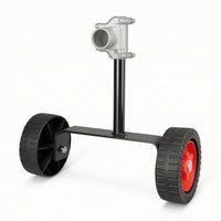 Adjustable Mower Auxiliary Wheel Bracket Universal Grass Trimmer Wheel Assembly Stable Sturdy for Yard Maintenance