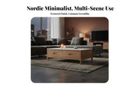Nordic design TV Cabinet and Coffee Table set Modern Design Low Media Cabinet Minimalist Aesthetic Living Room Furniture Small Space accommodating for Apartment Dwellers, Homeowners, Families, Home, Bedroom