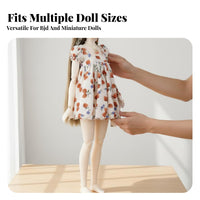 Strawberry Print Doll Dress Soft Material BJD Doll Simple to Put on to Wear Toy Accessory