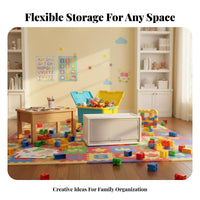 Multi-Purpose configurable Cube Organizer Large Capacity interconnecting Cube Organizer Easy Assembly Storage Cabinet Customizable Layout for Children, Families, kid's Room, Bedroom, Playroom, Closet