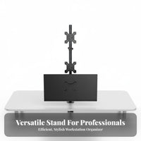 VESA Compatible Multi Monitor Desk Stand Height Adjustable Triple Monitor Stand Portrait & Landscape Rotation 3 Screen Desk Mount Ergonomic for, Designers, Traders, Workstation, Gaming Setup