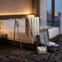 Foldable Clothes Clothes-Aerating Rack Metal Frame Telescopic Clothes-Aerating Rack No Tools Freestanding Clothes Dryer for Travel