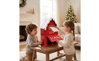 Christmas Mailbox Decorative Christmas Letter Mailbox Santa Letter Box Tabletop Holiday Accent Festive for Families, Entryway
