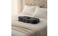 Contoured Ergonomic Pillow with Armrest Supportive Pillow with Hollow Center Firm Machine Washable for Bedtime