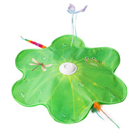 Flower-Shaped Cat Toy Soft Rotating Butterfly Rod Self-Play Electric Cat Teaser for Cats