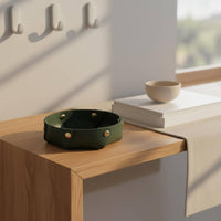 Foldable Leather Tray Nordic Design Desktop Sundries Tray Multi-Purpose