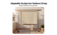 High Load Capacity Stainless Steel Drying Rack Rust-Resistant Adjustable Clothing Stand Easy Assembly Heavy Duty Clothing Rack 2-Tier Design for Apartment Dwellers, Homeowners, Balcony, Indoors, Outdoors, Laundry Room