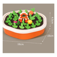 Educational Pulling Carrot Toy Memory Training Carrot Harvest Game Fine Movement Skill Development for Toddlers, Preschoolers