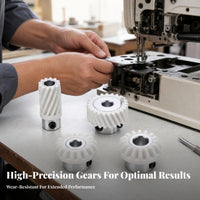 4 Pieces Wear-Resistant Sewing Machine Gear Set Precision Drive Gear Set White
