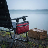Side Storage Bag with Reflective Strips Quilted Organizer Compact Pouch for Child Transport
