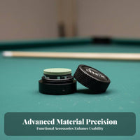 Billiard Chalk Holder Aluminum Alloy Round Chalk Box Lightweight for Snooker Billiards Enthusiasts, Professionals, Game Room, Tournaments, Bar