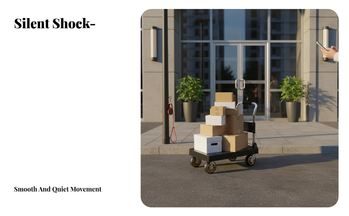 Portable Flatbed Cart Space Saving Foldable Base Truck Multipurpose Foldable Push Cart for Homeowners, Delivery Personnel, Home, Workshop, Factory