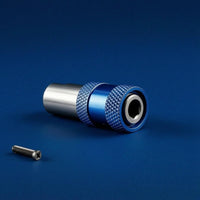 Chrome Vanadium Steel Drill-to-Screwdriver Adapter Knurled Grip Drill Socket Adapter Metal Finish