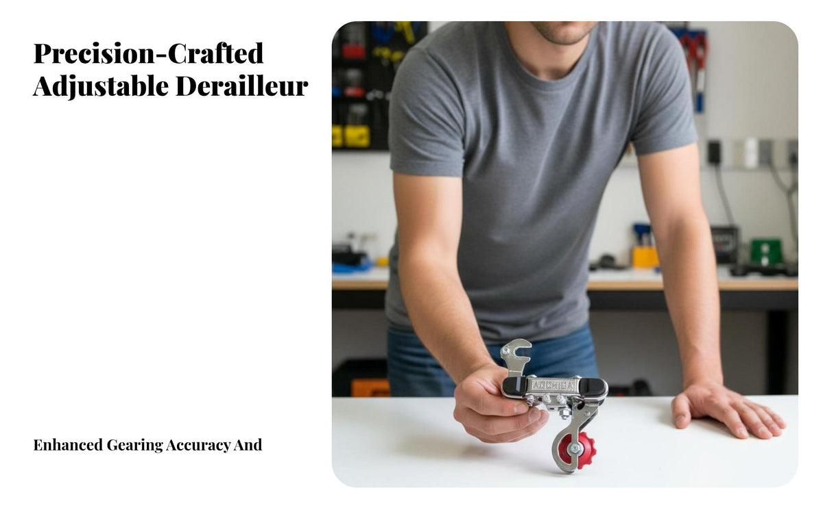 Rear Derailleur Short Arm Two-Wheeler Rear Shifter Smooth Gearing Bike Gear Changer for Mountain Bikers, Tricycle Owners, City Commuting, Road Biking