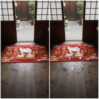 Japanese Cartoon Lucky Cat Washable Non-Slip Absorbent Floor Mat for Bathroom and Kitchen