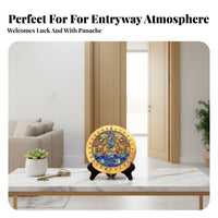 Ancient Design Shanhai Zhen Bagua Mirror Solid Cast Chinese Bagua Mirror Oxidation-Resistant Tai Chi Trigrams Ornament Long-Lasting for Homeowners, Gift Givers, Business Owners, Main Entrance, Front Door, Living Room, Office