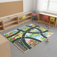 Toy Car Parking Playmat Large Size Road Traffic Playmat Sparks Imagination City Road Play Mat for Children, Young Children