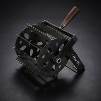 Wheeled Weeding Tool Head Heavy Duty Wheeled Garden Weeder Easy to Install Manual Weeder with Wheels for Homeowners