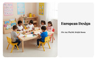 Kids Craft Table and Chair Set Child Design children's Play Table with Chairs Writable Surface Young Child Craft Desk for Young Children, Classroom