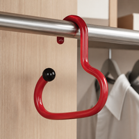 Hat Organizer Hanger Hooks for Closet, Baseball Cap Storage Rack, No-Drill Design