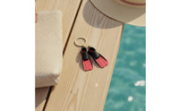 Diving Fins Keychain Textured Mini Swim Fin Key Chain Swim Flippers Key Loop Cute Keychain with Mini Fins Compact for Divers