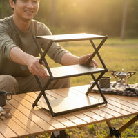 Portable Camping Rack-Saving Camping Shelf Stand Waterproof Outdoor Gear