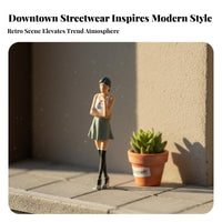 Miniature People Figurine Photography Props Tiny People Model Tiny Landscape Person Modern Attire Tiny Landscape Decoration