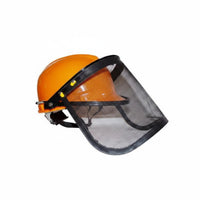 Adjustable Headband Brush Cutter Helmet Flip-up Visor Mesh Face Guard Shock Resistant Lawn Mower Face Guard Debris Protection for Landscapers, Gardeners, Landscaping, Outdoor