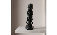 3D-Printed Stacked Skull Sculpture Spooky Skull Sculpture Compact Skeleton Ornament Decorative for Entryway