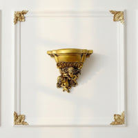 Wall-Attached Candle Holder with Display Shelf Sturdy Wall Sconce with Shelf Candle Sconce for Entryway