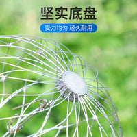 Steel Crab Trap with Hoop and Automatic Crab Catcher Pole for Sea Fishing