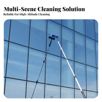 Photovoltaic Panel Cleaning Brush Non-Scratch Filament S Photovoltaic Panel Brush Multifunctional Telescopic Cleaning Pole for Homeowners