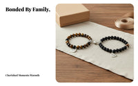2 Pieces Couple Bracelet Set Romantic Gift Heart Bracelet Pair Symbol of Connection Couple Bracelets for Couples, Daughters